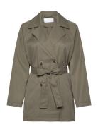 Vijancine L/S Trenchcoat - Noos Trench Coat Kåpe Green Vila