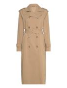 Bs Carmen Coat Trench Coat Kåpe Beige Bruun & Stengade