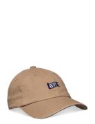 Beige An Ivy Flag Cap Accessories Headwear Caps Brown AN IVY