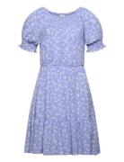 Dress Flower Dresses & Skirts Dresses Casual Dresses Short-sleeved Cas...