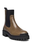 Boots - Flat Shoes Chelsea Boots Brown ANGULUS