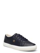 Janson Ii Nappa Leather Sneaker Lave Sneakers Blue Lauren Ralph Lauren