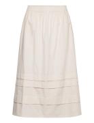 Olena Skirt Organic Cotton Langt Skjørt Cream Naja Lauf