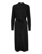 Vimorose L/S Long Dress/Su - Knelang Kjole Black Vila