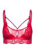 Pippa Bralette Lingerie Bras & Tops Soft Bras Bralette Red Hunkemöller