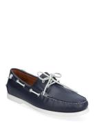 Tumbled Leather-Merton Boat-Cs-Bts Båtsko Sko Navy Polo Ralph Lauren