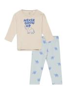 Set Top Leggings Elephant Pyjamas Sett Multi/patterned Lindex