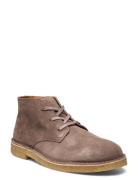 Slhricco Suede Chukka Boot Støvletter Med Snøring Brown Selected Homme