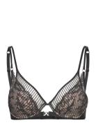 Txture Plunge Half-Foam Bra Lingerie Bras & Tops Wired Bras Black Chan...