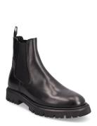 Tatum Leather Chelsea Boot Støvletter Chelsea Boot Black Les Deux