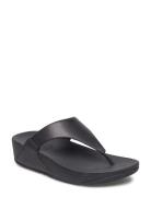 Lulu Leather Toepost Flate Sandaler Black FitFlop