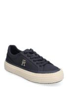 Vulc Sneaker Linnen Lave Sneakers Blue Tommy Hilfiger