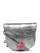 Leather Metallic Bag Tote Veske Silver Mango