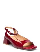 Shoe Flate Sandaler Burgundy Sofie Schnoor