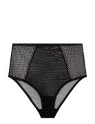 Mesh Highwaist Briefs Lingerie Panties High Waisted Panties Black Unde...