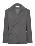 Noor Blazer Blazers Double Breasted Blazers Grey Hosbjerg