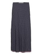 Polkadot Long Skirt Langt Skjørt Black Tommy Hilfiger