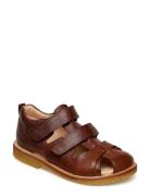 Sandals - Flat - Closed Toe - Shoes Summer Shoes Sandals Brown ANGULUS