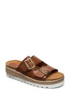 Sonja Flate Sandaler Brown SWEEKS