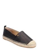 Tumbled Leather-Cameryn Iv-Es-Flt Sandaler Espadrilles Lave Black Laur...