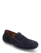 Suede-Reynold-So-Drv Mokasiner Lave Sko Blue Polo Ralph Lauren