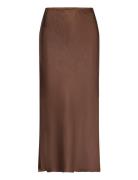 Cc Heart Skyler Mid-Length Skirt Knelangt Skjørt Brown Coster Copenhag...