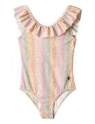 Swimsuit Marie-Louise Badedrakt Badetøy Multi/patterned Wheat