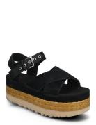 W Aubrey Ankle Sandaler Espadrilles Lave Black UGG