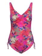 Playa Del Carmen Uw V-Neck Swimsuit With Adjustable Leg Badedrakt Bade...