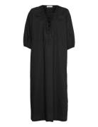 Essaga Maxi Dress Knelang Kjole Black Esme Studios