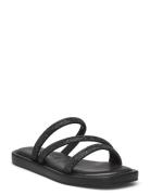 Women Slides Flate Sandaler Black Tamaris