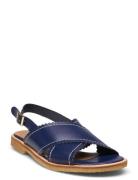 Sandals - Flat - Open Toe - Op Flate Sandaler Blue ANGULUS