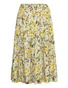 Morningll Midi Skirt Knelangt Skjørt Yellow Lollys Laundry