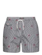 Morris Lily Stripe Bathing Trunks Badeshorts Navy Morris