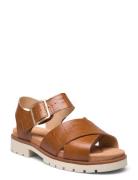 Orinoco Cross D Flate Sandaler Brown Clarks