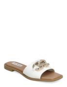 Gene Sandal Flate Sandaler White Steve Madden