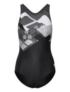 W Logo Kikko Swimsuit Controlpro Low B Badedrakt Badetøy Black Arena