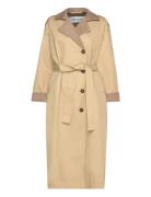 Alimars Coat Trench Coat Kåpe Beige Résumé