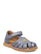 Sandals - Flat - Closed Toe - Shoes Summer Shoes Sandals Blue ANGULUS