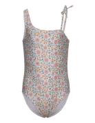 Floral Print Swimsuit Badedrakt Badetøy Green Mango