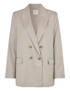 Pinnia Blazer Blazers Double Breasted Blazers Beige Second Female