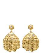 Palma Earring Øredobber Smykker Gold Maanesten