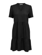 Onltiri-Caro S/S V-Neck Lin Dress Cc Pnt Kort Kjole Black ONLY