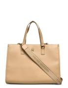 Th Monotype Tote Shopper Veske Beige Tommy Hilfiger