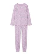 Nkfnightset Pink Hearts Noos Pyjamas Sett Pink Name It