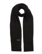 Empire Wide Rib Scarf Accessories Scarves Winter Scarves Black Michael...