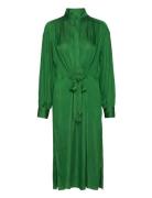 Camille - Modern Drape Knelang Kjole Green Day Birger Et Mikkelsen