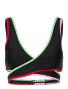 Puma Swim Women Contour Plunge Top Swimwear Bikinis Bikini Tops Triang...