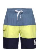 Swim Long Shorts, Colorblock Badeshorts Multi/patterned Color Kids