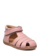 Starters? Scallop Velcro Sandal Shoes Summer Shoes Sandals Pink Pom Po...